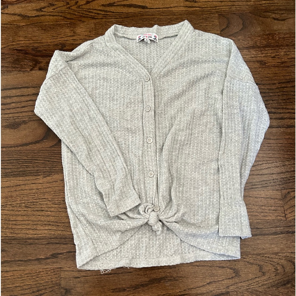 Girls button down top